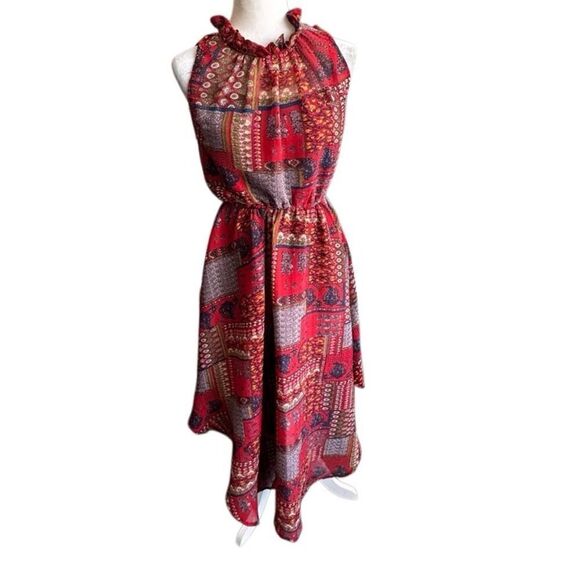 Anthropologie Eva Franco Shentel Dress Patchwork Pleated SZ 6 NEW - Picture 15 of 15